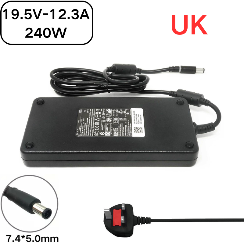 Load image into Gallery viewer, [19.5V-12.3A/240W][7.4*5.0] Dell Alienware X15 R1 M15 M17x M18x AC Power Adapter Laptop Wall Charger
