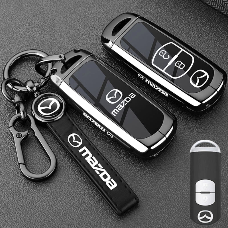 Chargez l&#39;image dans la visionneuse de la galerie, Mazda Zinc Alloy Car Key Fob Protective Case Cover For CX5, CX3, CX30, CX7, CX9, Mazda 2, 3, 6
