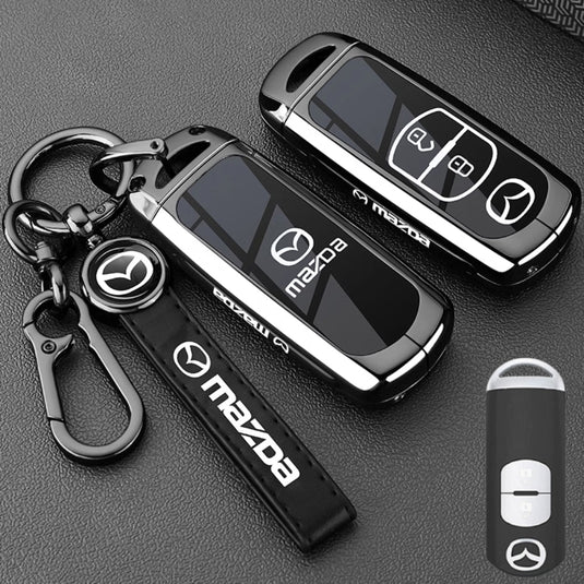 Mazda Zinc Alloy Car Key Fob Protective Case Cover For CX5, CX3, CX30, CX7, CX9, Mazda 2, 3, 6