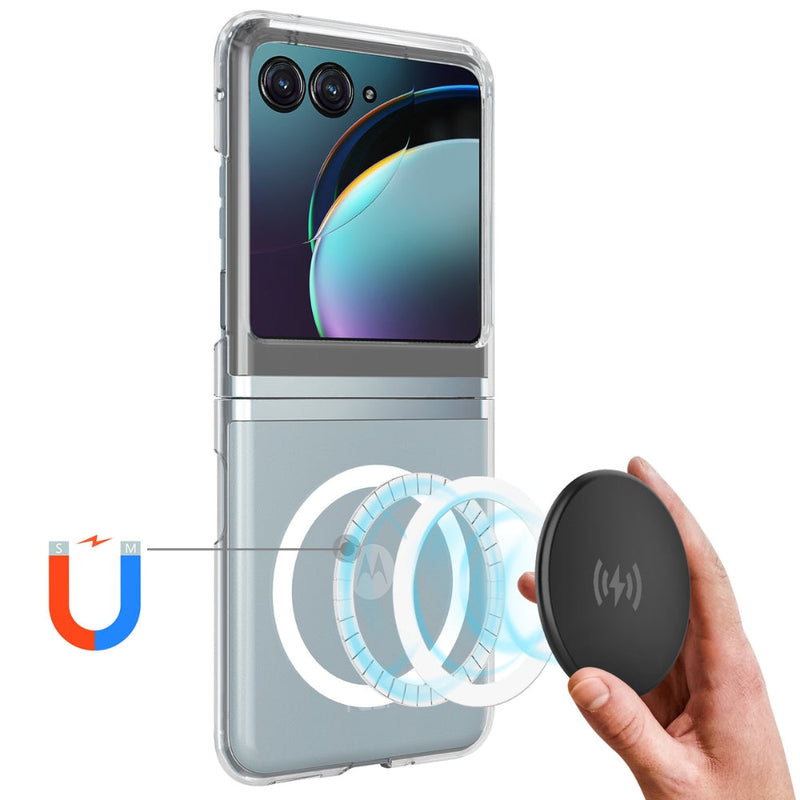 Load image into Gallery viewer, Motorola Razr 50/Ultra - Scratchproof PC Transparent MagSafe Phone Case - Polar Tech Australia
