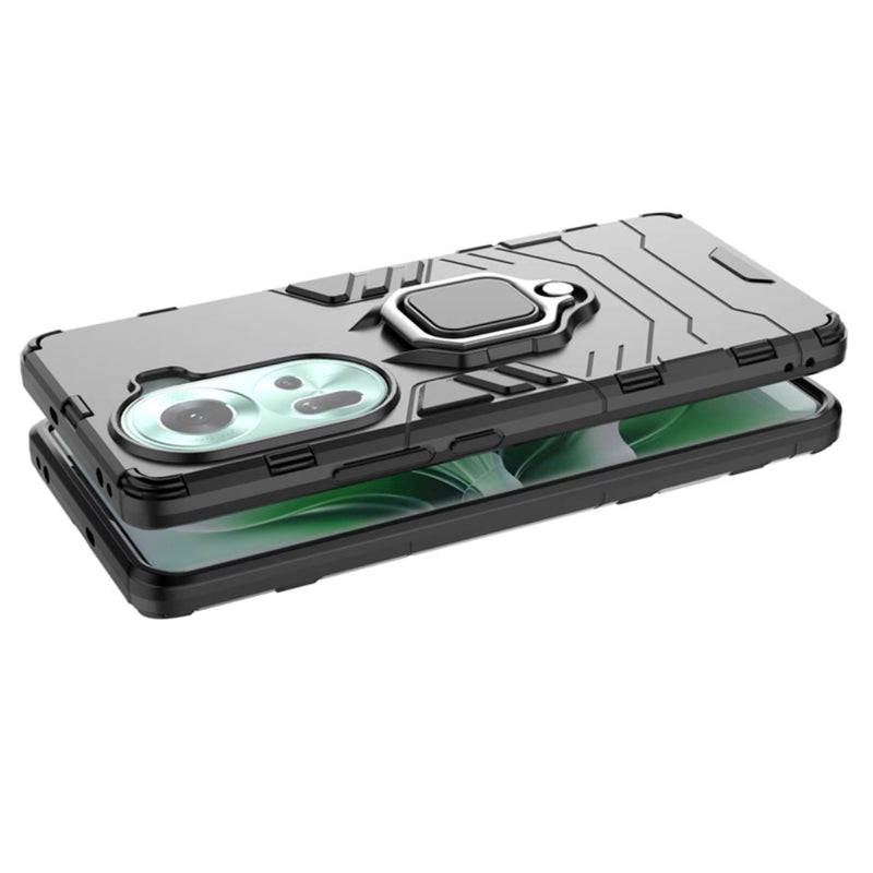 Chargez l&#39;image dans la visionneuse de la galerie, OPPO Reno11 5G (CPH2599) - Heavy Duty Armor Case With Ring Holder Stand - Polar Tech Australia

