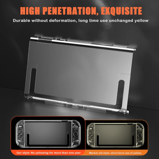 Nintendo Switch 2 - Crystal Shell Case Split Gamepad Transparent Protective Cover