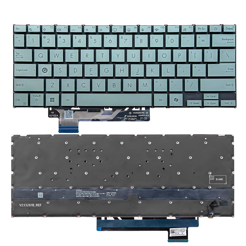 Chargez l'image dans la visionneuse de la galerie, ASUS Zenbook A14 UX3407 UX3407Q S3407Q 14" 14.0 Inch Series - Laptop Keyboard With Backlit US English Layout - Polar Tech Australia
