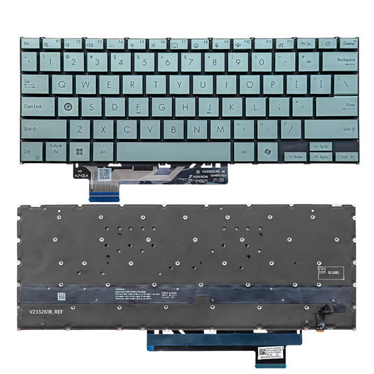 ASUS Zenbook A14 UX3407 UX3407Q S3407Q 14" 14.0 Inch Series - Laptop Keyboard With Backlit US English Layout - Polar Tech Australia