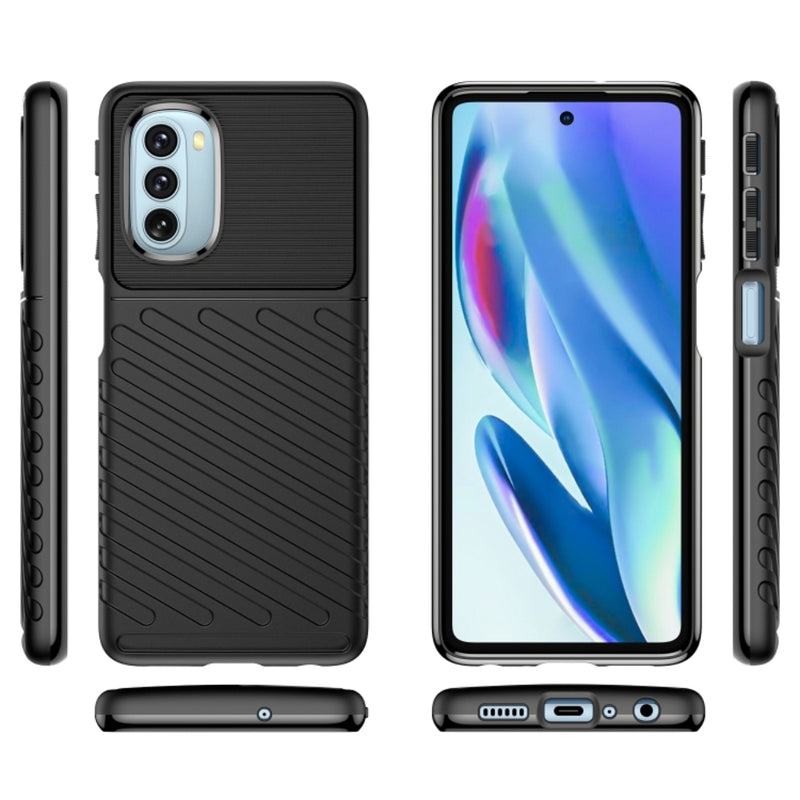 Cargue la imagen en el visor de la galería, Motorola Moto G50 5G - Thunder Series Twill Texture Thickened Anti-fall Protection TPU Case
