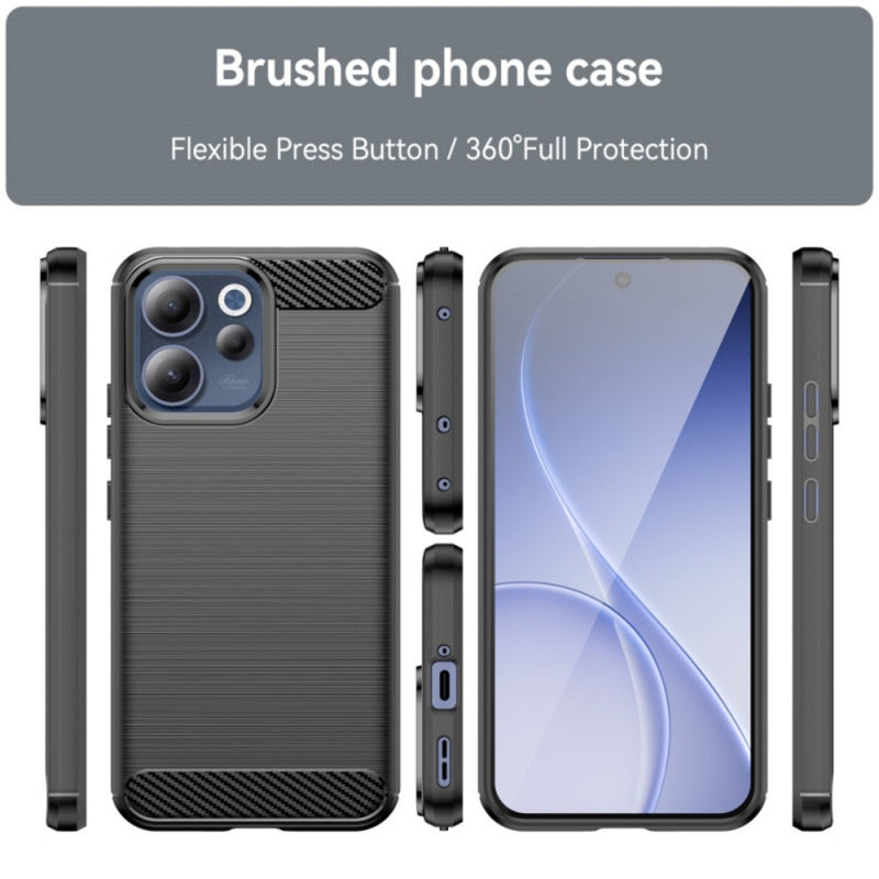 Load image into Gallery viewer, OPPO Reno15 F - Carbon Fiber Brushed Texture TPU Phone Case - Polar Tech Australia

