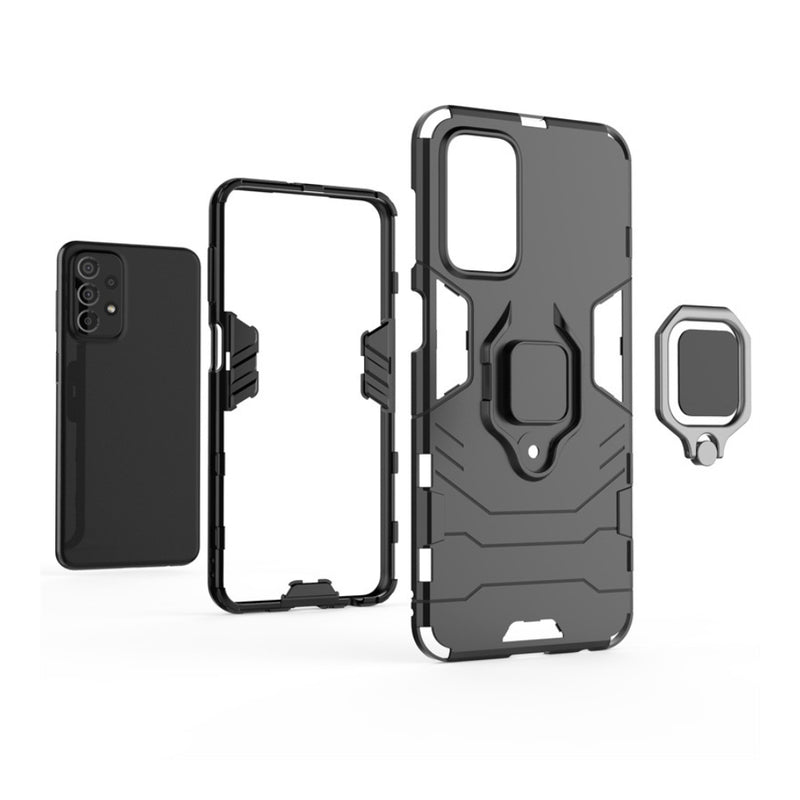 Load image into Gallery viewer, Samsung Galaxy Note 20 (SM-N980, SM-N981) - Heavy Duty Armor Case With Ring Holder Stand
