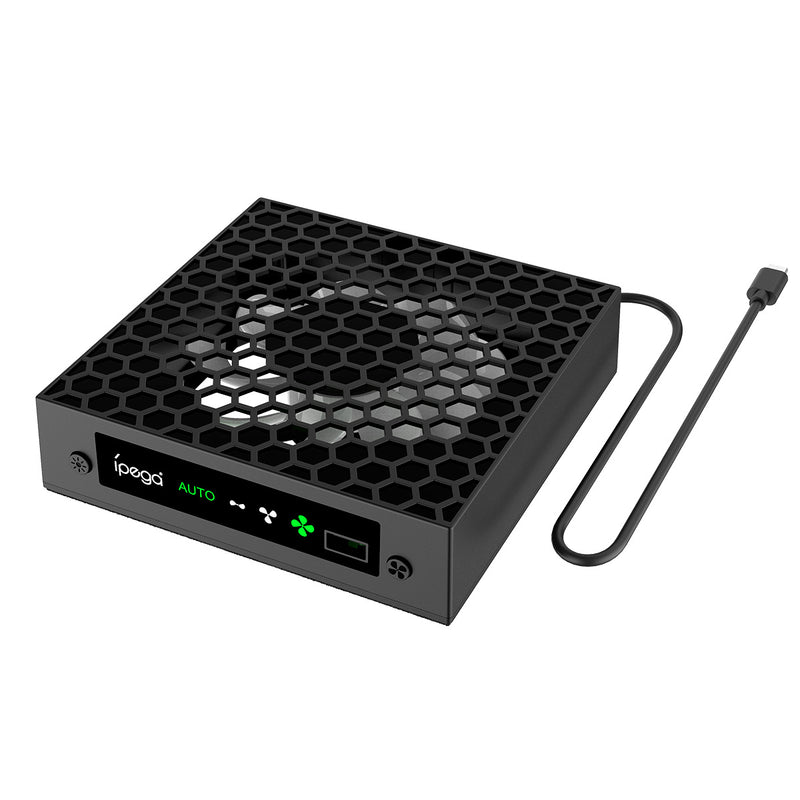 Load image into Gallery viewer, Xbox Series X Upper Top Cooling Fan With RGB Lighting &amp; Headphone Hook Stand
