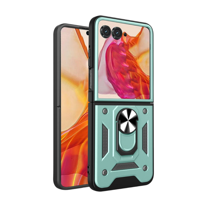 Chargez l&#39;image dans la visionneuse de la galerie, Motorola Moto Razr 2024 - Armor Ring Holder TPU Hybrid PC Phone Case - Polar Tech Australia
