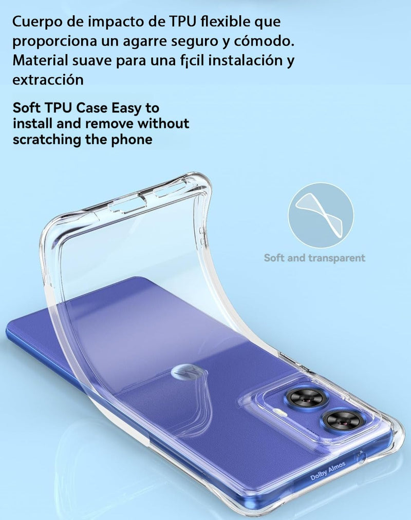 Chargez l&#39;image dans la visionneuse de la galerie, Motorola Moto G85 5G/S50 Neo - AirPillow Cushion Transparent Soft Clear TPU Four Corners Protective Case - Polar Tech Australia
