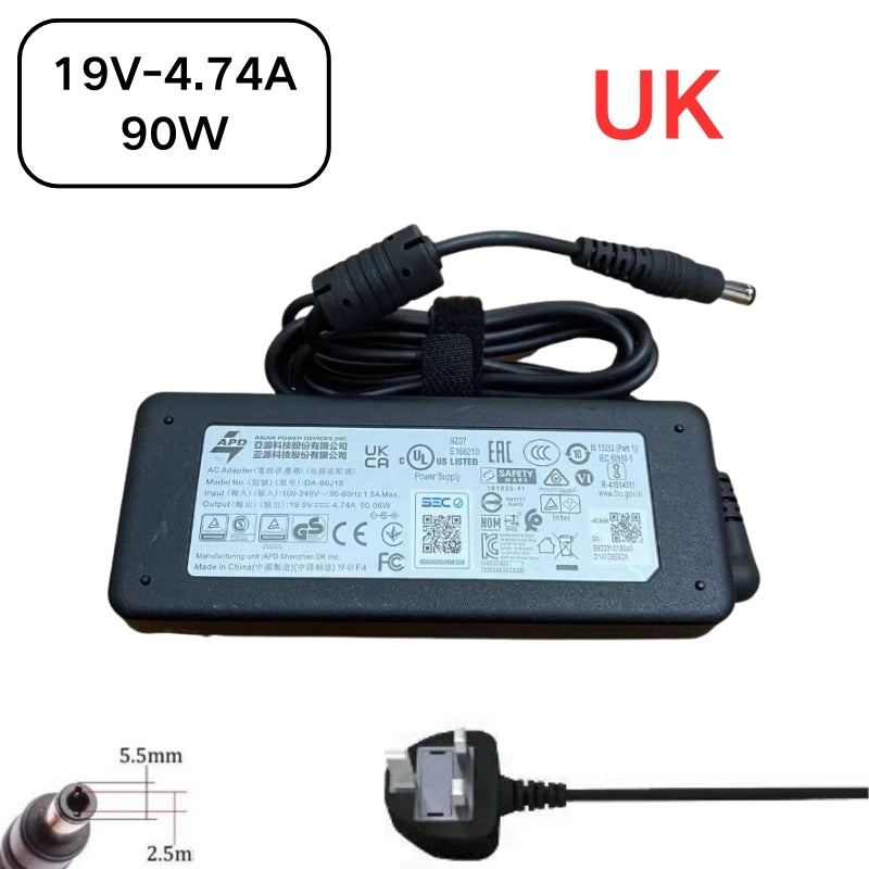 Load image into Gallery viewer, [19V-4.74A/90W][5.5x2.5] Gigabyte Q1432A Laptop AC Power Supply Adapter Charger - Polar Tech Australia
