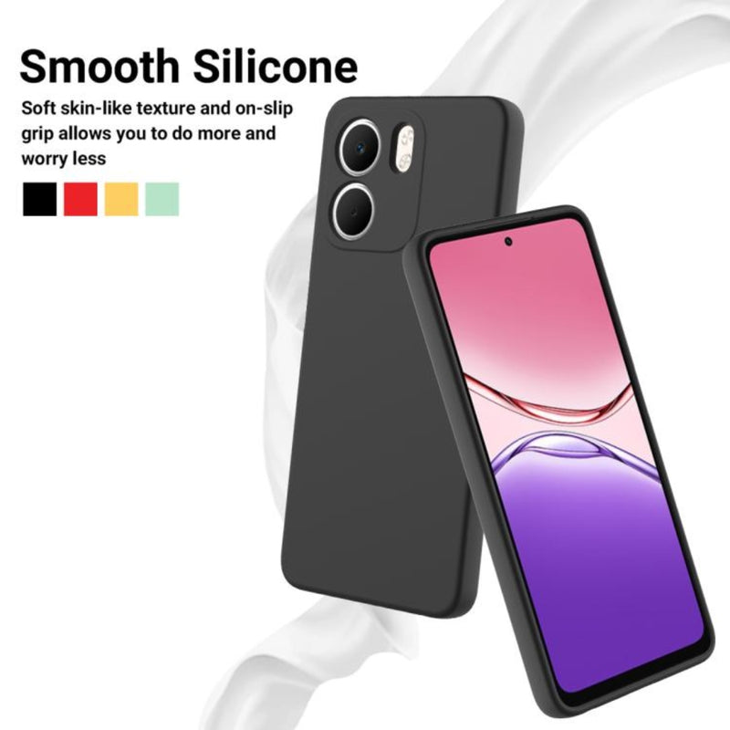 Cargue la imagen en el visor de la galería, OPPO A5X 4G/5G - Solid Color Liquid Silicone Dropproof Full Coverage Phone Case
