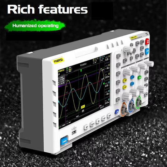 [1014D] FNIRSI Digital Oscilloscope 2 in 1 Dual Channel Input Signal Generator 100MHz* 2 Ana-Log Bandwidth 1gsa/S Sampling Rate