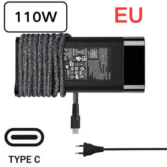 [110W][Type C] HP Elite Dragonfly Laptop AC power Supply Adapter Charger