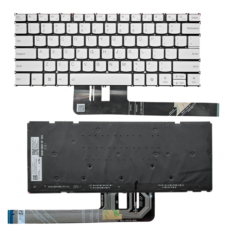 Chargez l'image dans la visionneuse de la galerie, Lenovo Yoga Pro 7 14IAH10 Series - Laptop Keyboard With Backlit US English Layout - Polar Tech Australia
