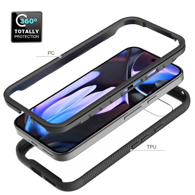 Cargue la imagen en el visor de la galería, Google Pixel 9A - Solid Color Shockproof TPU Clear PC Phone Case - Polar Tech Australia
