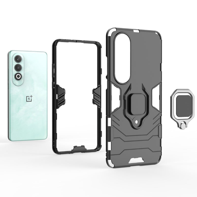 Chargez l&#39;image dans la visionneuse de la galerie, OnePlus Nord CE4 Lite - Heavy Duty Armor Case With Ring Holder Stand

