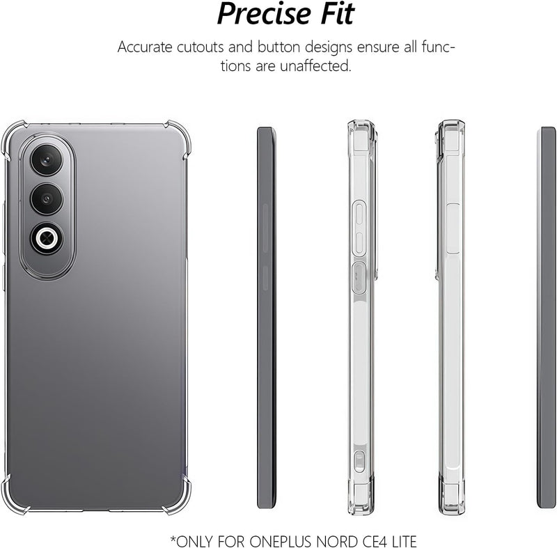 Cargue la imagen en el visor de la galería, OnePlus 1+CE 4 Lite - AirPillow Cushion Transparent Soft Clear TPU Four Corners Protective Case - Polar Tech Australia
