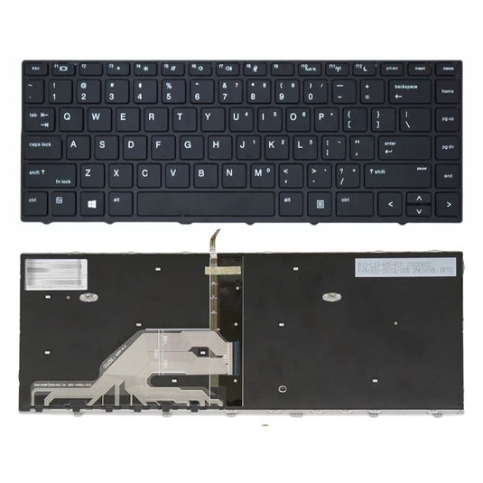 HP HSN-Q04C 06 08 ZHAN 66 Pro G1 640 645 G4 440 430 445 G5 Series - Laptop Keyboard With Back Light US Layout - Polar Tech Australia