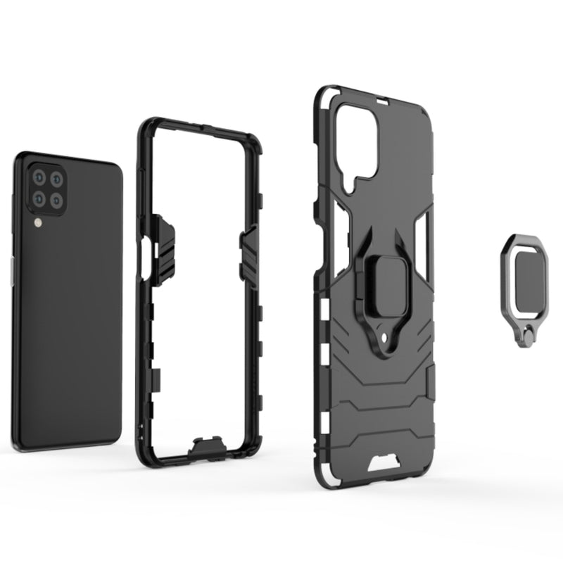 Load image into Gallery viewer, Samsung Galaxy A22 5G (SM-A226) - Heavy Duty Armor Case With Ring Holder Stand
