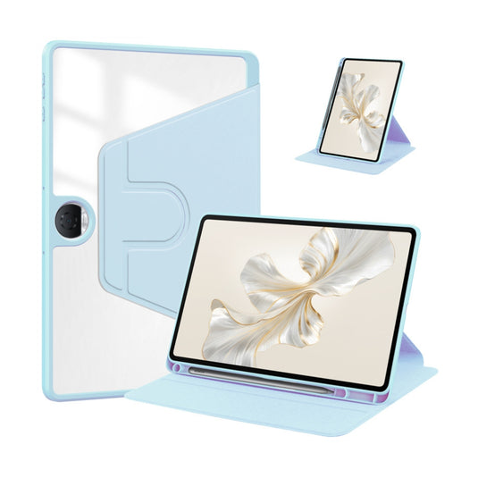 [With Pen Slot] OPPO Pad Neo (OPD2302, OPD2303) - Acrylic Transparent Rotating Stand Protective Case - Polar Tech Australia