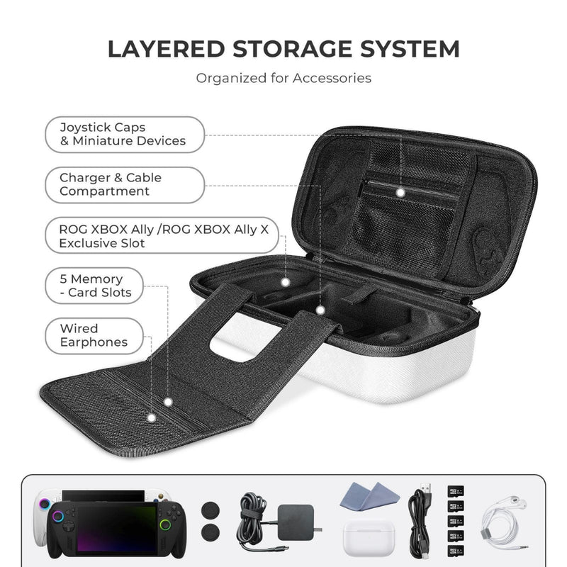 Cargue la imagen en el visor de la galería, Hard Shell Carrying Case for ASUS ROG Xbox Ally X / Ally Portable Travel Bag Zipper Protective Cover
