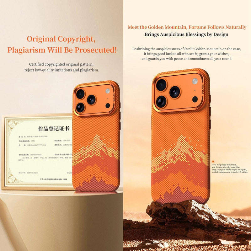 Load image into Gallery viewer, Apple iPhone 18 Pro - Kevlar Pixel Grid Texture Magnetic Phone Case
