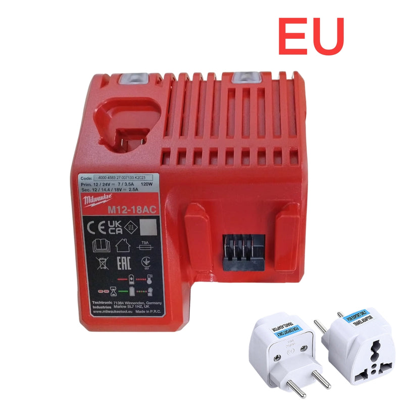Chargez l&#39;image dans la visionneuse de la galerie, [M12-18AC][12/24V-7.0/3.5A] Genuine Original Milwaukee Fast Charger Electrical Tool Li-ion Battery - Replacement Charger - Polar Tech Australia
