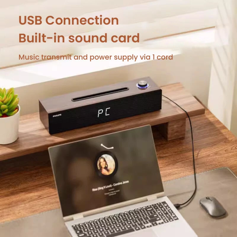Chargez l'image dans la visionneuse de la galerie, [SPA3809][Phone Stand] Philips Speaker Bluetooth 5.3 USB Dual Connection Methods Strip Shape - Polar Tech Australia
