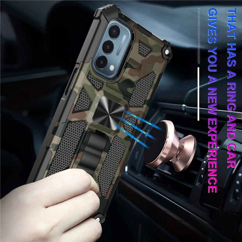 Chargez l&#39;image dans la visionneuse de la galerie, OPPO A54 5G / A74 5G - Camouflage Armor Shockproof TPU + PC Magnetic Protective Case with Holder - Polar Tech Australia
