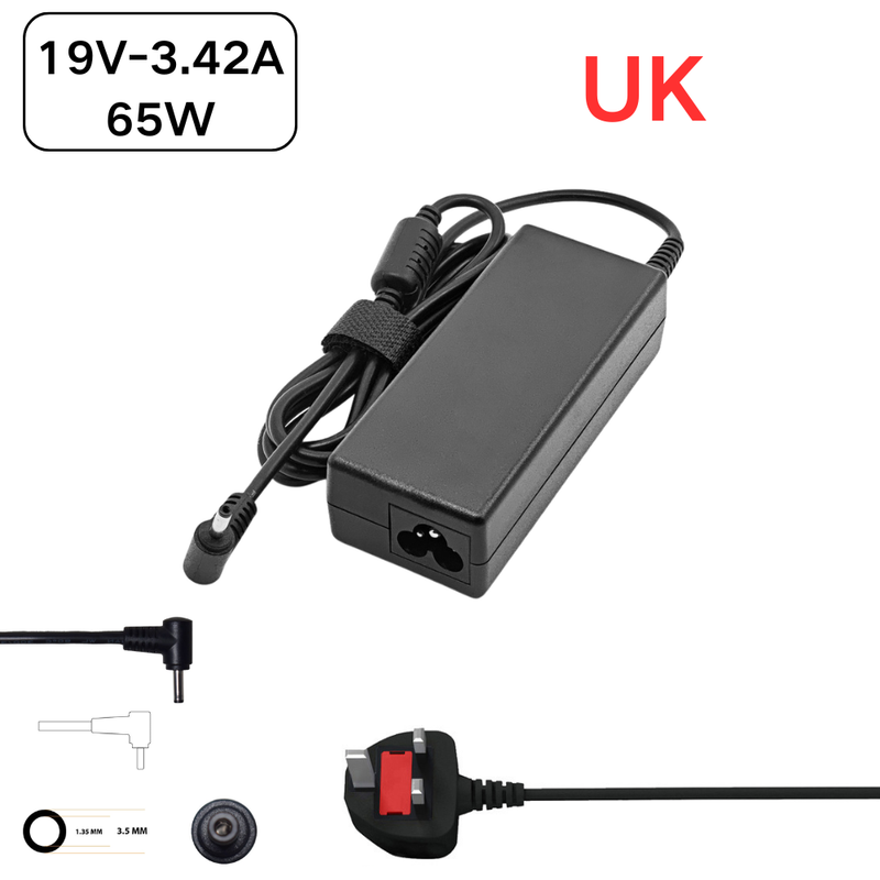 Chargez l'image dans la visionneuse de la galerie, [19V-3.42A/65W][3.5*1.35mm] Universal OEM For Acer Aspire Lite 14 15 AL14-32P AL15-32P Series - Laptop AC Power Supply Adapter Charger
