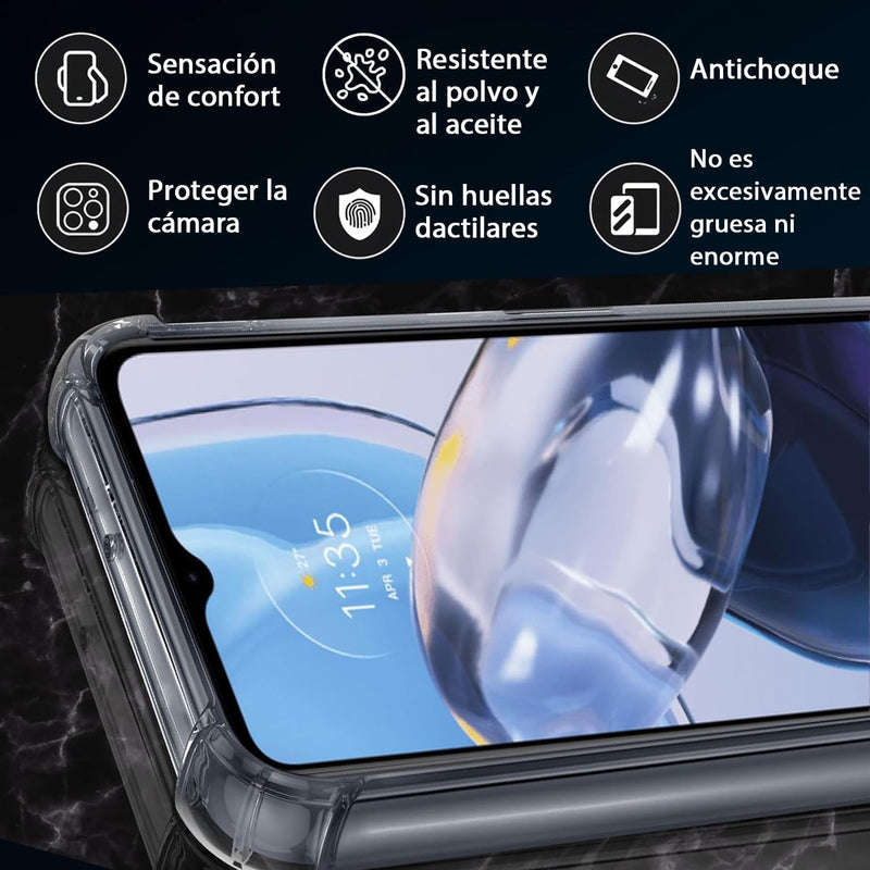 Cargue la imagen en el visor de la galería, Motorola Moto E22/E22i - AirPillow Cushion Transparent Soft Clear TPU Four Corners Protective Case - Polar Tech Australia
