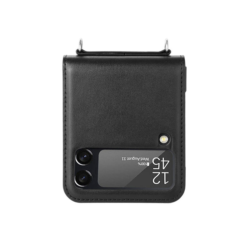Load image into Gallery viewer, [Built-in Card Slot] Samsung Galaxy Z Flip 5 (SM-F731) - Hanman Premium Quality Flip Wallet Leather Case
