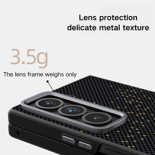 Samsung Galaxy Z Fold 6 (SM-F956) - Carbon Fiber Series 6D Micro Relief MagSafe Phone Case