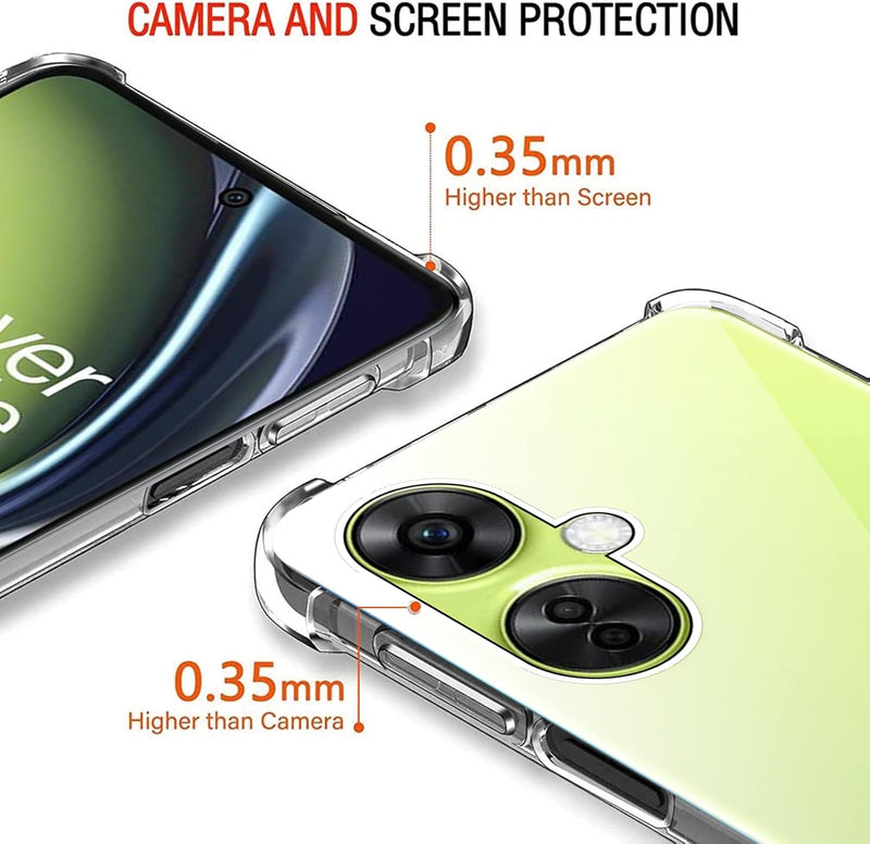 Cargue la imagen en el visor de la galería, OnePlus 1+Nord CE 3 Lite/CE 3/N30 - AirPillow Cushion Transparent Soft Clear TPU Four Corners Protective Case - Polar Tech Australia
