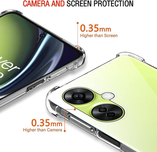 OnePlus 1+Nord CE 3 Lite/CE 3/N30 - AirPillow Cushion Transparent Soft Clear TPU Four Corners Protective Case - Polar Tech Australia