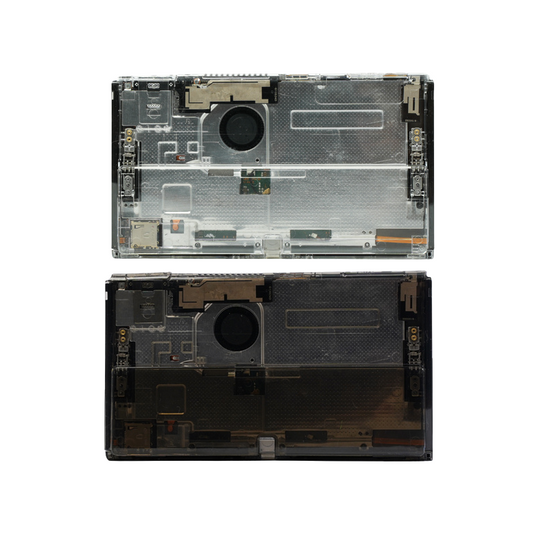 Nintendo Switch OLED Back Cover transparent mod replacement shell DIY customization kit. - Polar Tech Australia
