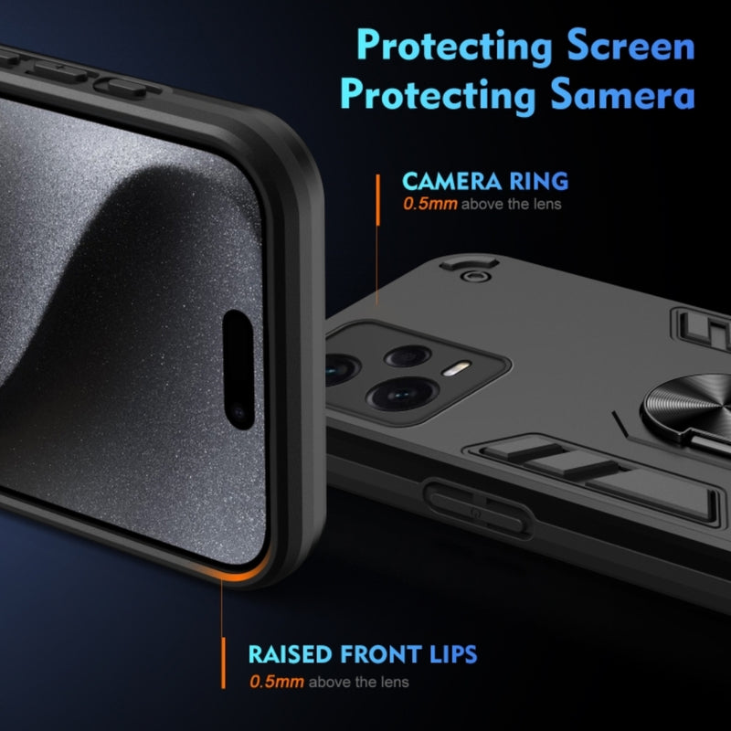 Chargez l&#39;image dans la visionneuse de la galerie, Xiaomi Redmi Note 12 5G - Shockproof Metal Ring Holder Phone Case
