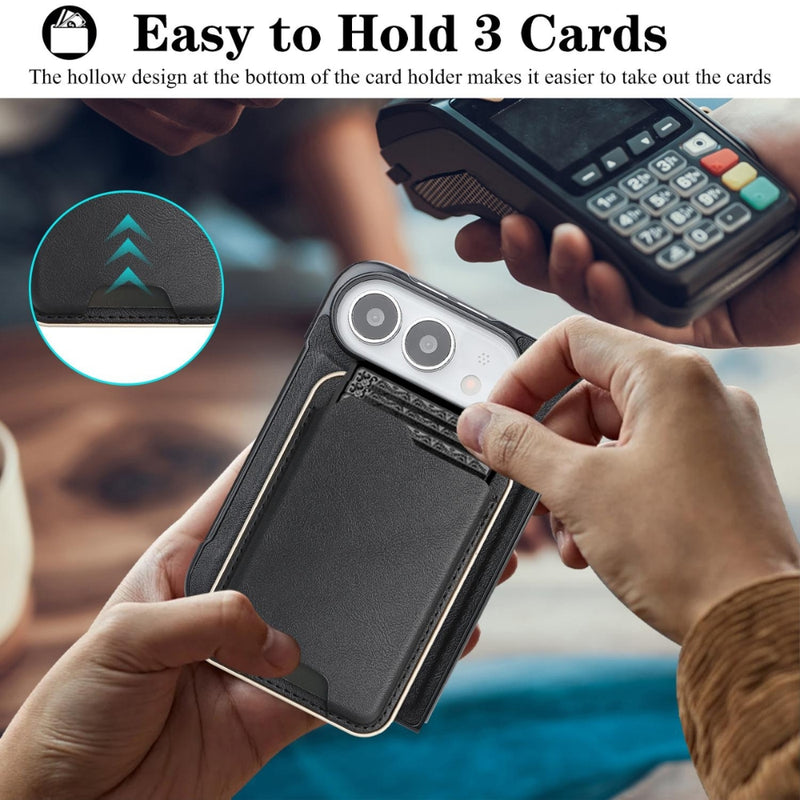 Chargez l'image dans la visionneuse de la galerie, Apple iPhone Ultra / Fold - Kalebol Slim MagSafe Ring Magnetic Card Bag Leather Phone Case
