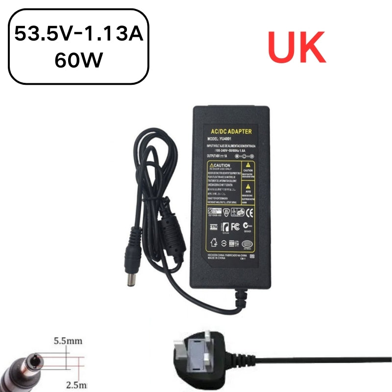 Load image into Gallery viewer, [53.5V-1.13A][5.5x2.5] Universal Computer/Monitor/CCTV POE Switch - Power Supply Adapter Wall Charger - Polar Tech Australia
