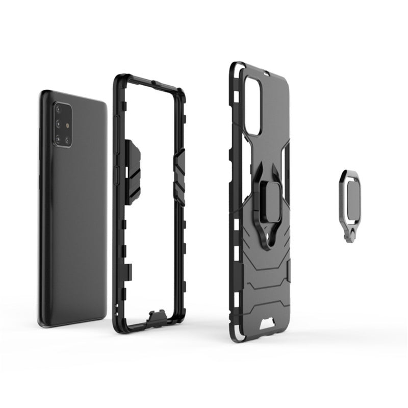 Load image into Gallery viewer, Samsung Galaxy A41 (SM-A415) - Heavy Duty Armor Case With Ring Holder Stand
