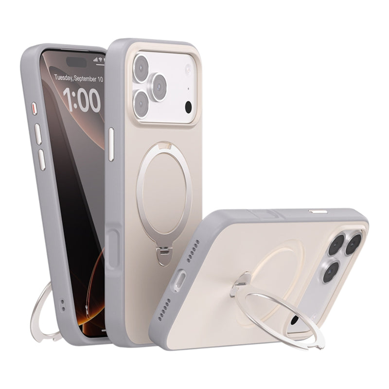 Load image into Gallery viewer, Apple iPhone 17 Pro - Contrast Color Rotation Holder Magsafe Phone Case
