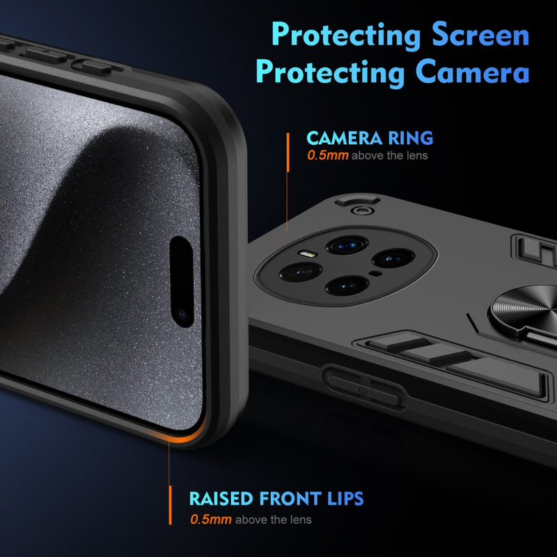Load image into Gallery viewer, Honor Magic7 (PTP-AN00) - Shockproof Metal Ring Holder Phone Case
