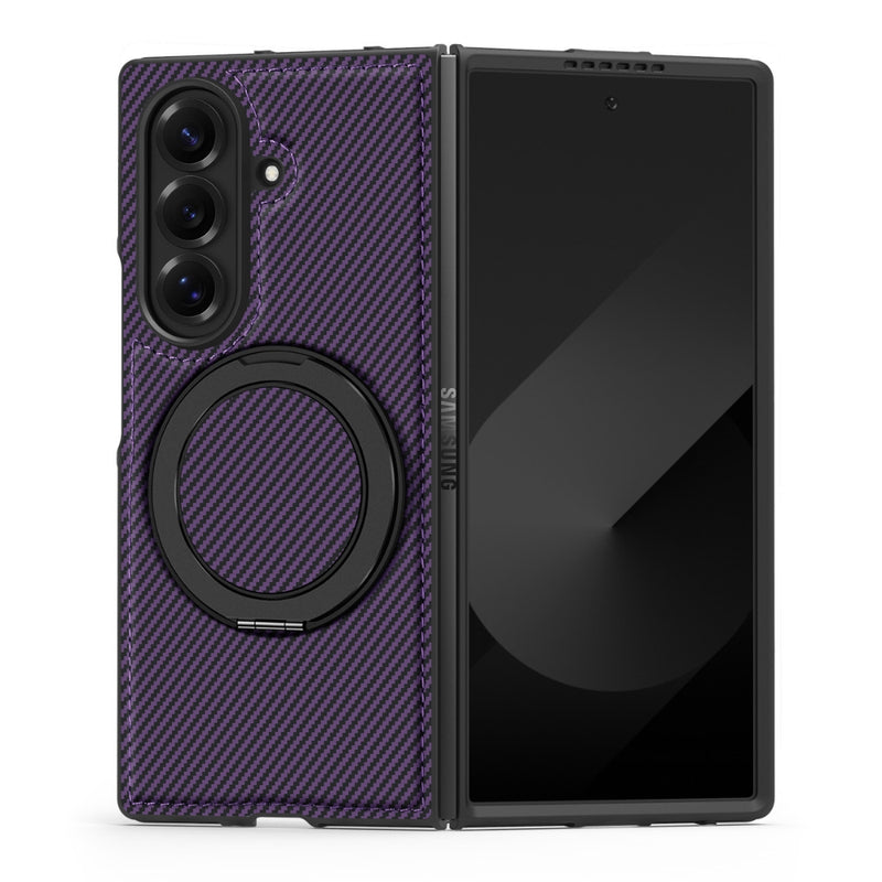 Load image into Gallery viewer, Samsung Galaxy Z Fold8 Ultra 5G - Aramid Fiber Magnetic Phone Case with 360° Rotating Stand
