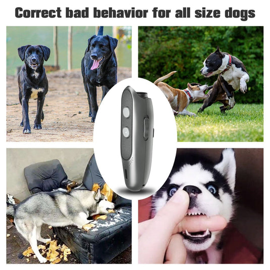 PAPANI Handheld Ultrasonic Dog Training Anti-Bark Device USB Charging Port - Polar Tech Australia