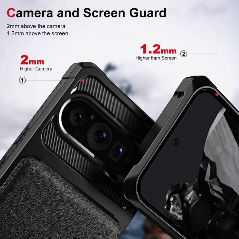 Cargue la imagen en el visor de la galería, Google Pixel 9 Pro XL - Horizontal Flip Card Bag Holder Leather Phone Case - Polar Tech Australia
