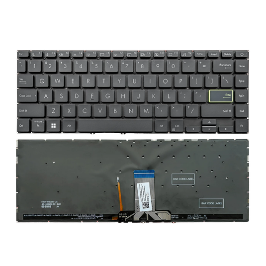 ASUS Redolbook 14E EA1135 EA1115 / ADOL14EA ADOL14FL Series - Laptop Keyboard With Backlit US English Layout - Polar Tech Australia