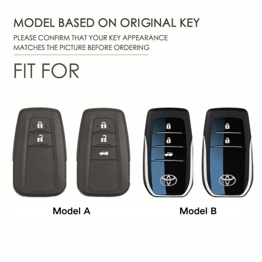 Toyota Metal Cool Fashionable Car Key Fob Case Cover For Crown, Corolla, Camry, C-HR, BZ4X, Prado, RAV4, Avalon, Prius, Alpharo, Mirai