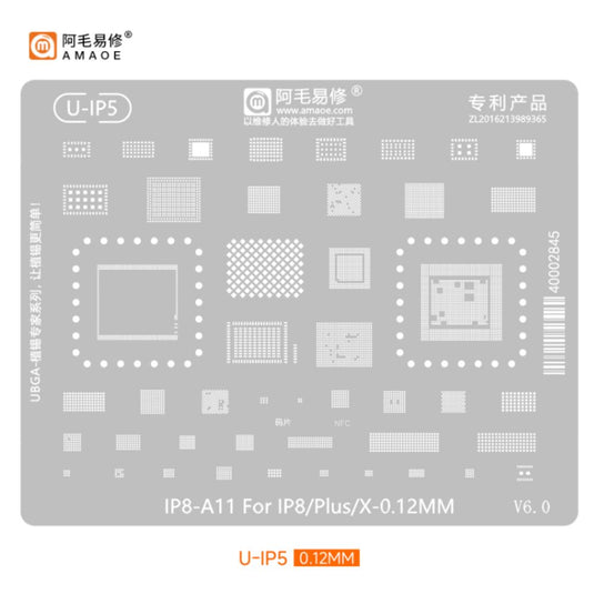 [Amaoe] [Stencil] BGA Reballing Solder Paste Stencil For iPhone CPU Universal Soldering Mesh - Polar Tech Australia