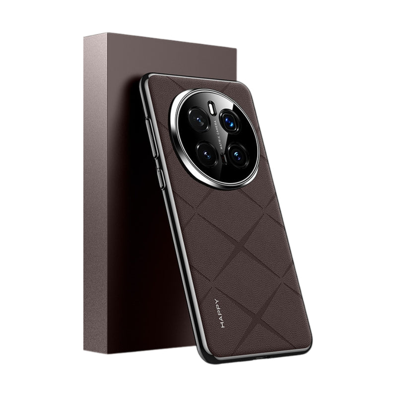 Load image into Gallery viewer, Honor Magic7 Pro (PTP-N49, PTP-AN10) - Plain Leather PC Phone Case
